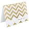 JAM Paper 3.5" x 4.875" Gold Chevron Stripe Thank You Cards & Envelopes, 10ct.